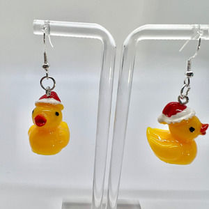 Rubber Duck Earrings - Duck Duck Jeep - Animal Earrings